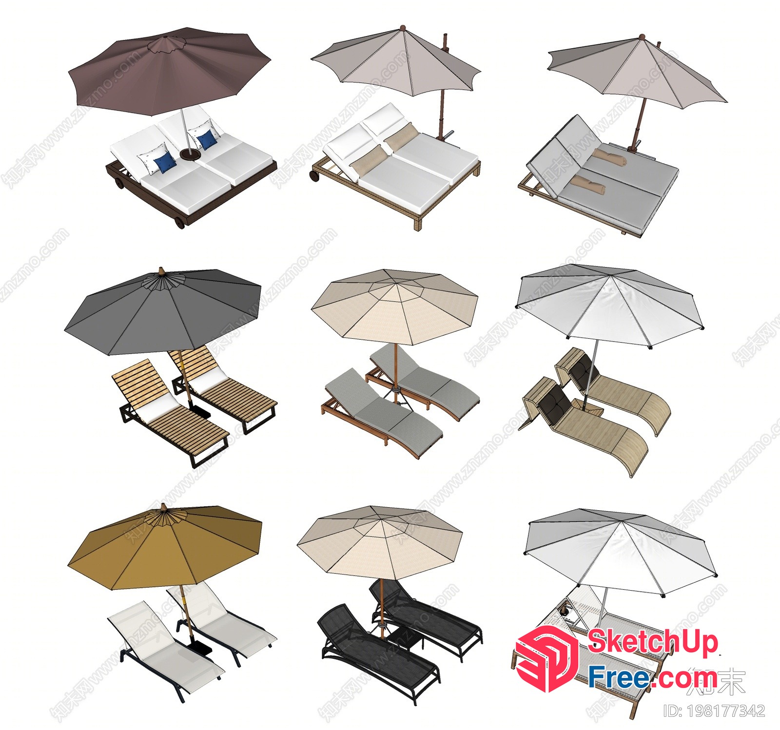Modern Outdoor Furniture Collection 3D SketchUp File