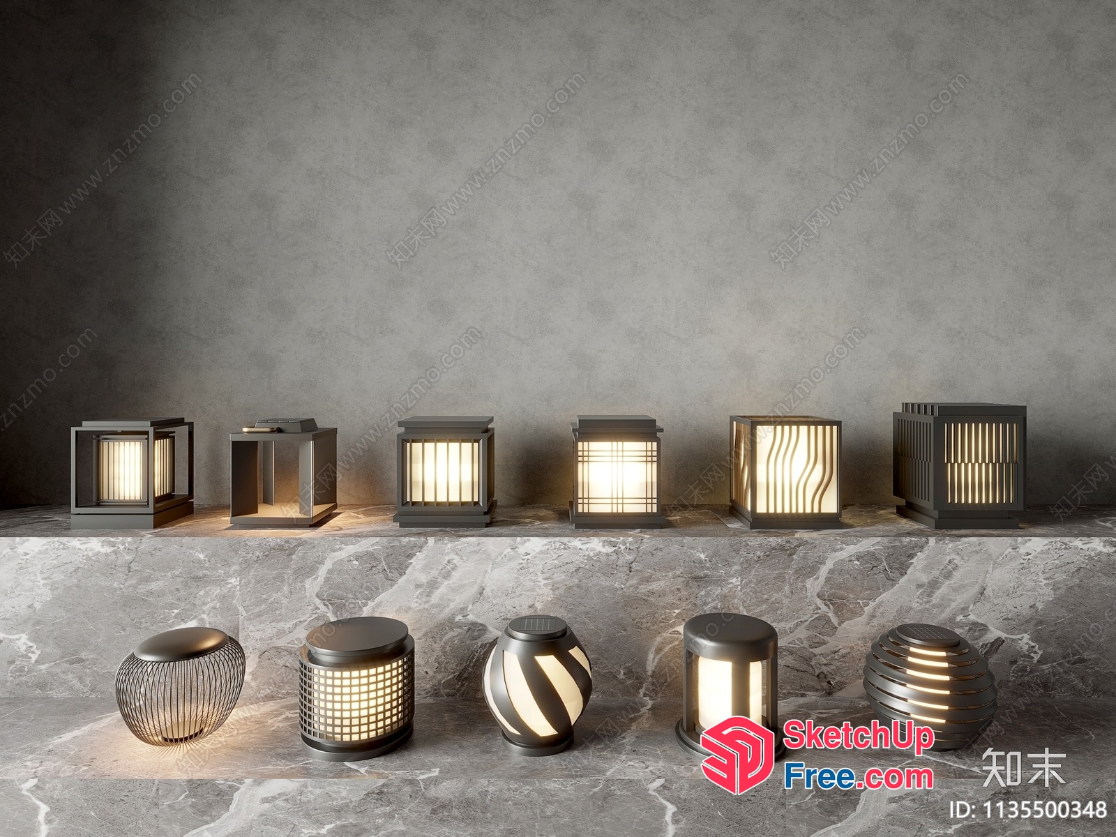 Exterior Lighting Options 3D SketchUp File