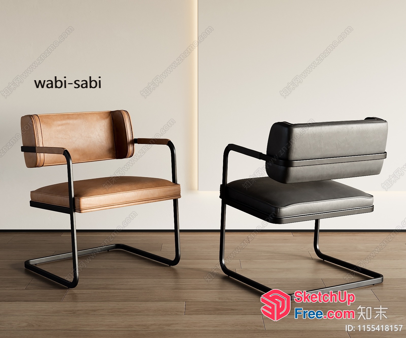 Modern And Elegant Chairs With Wabi-Sabi Style 3D SketchUp File