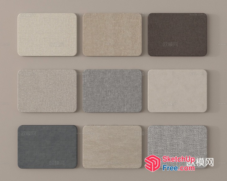 Neutral Tones And Textures 3D SketchUp File