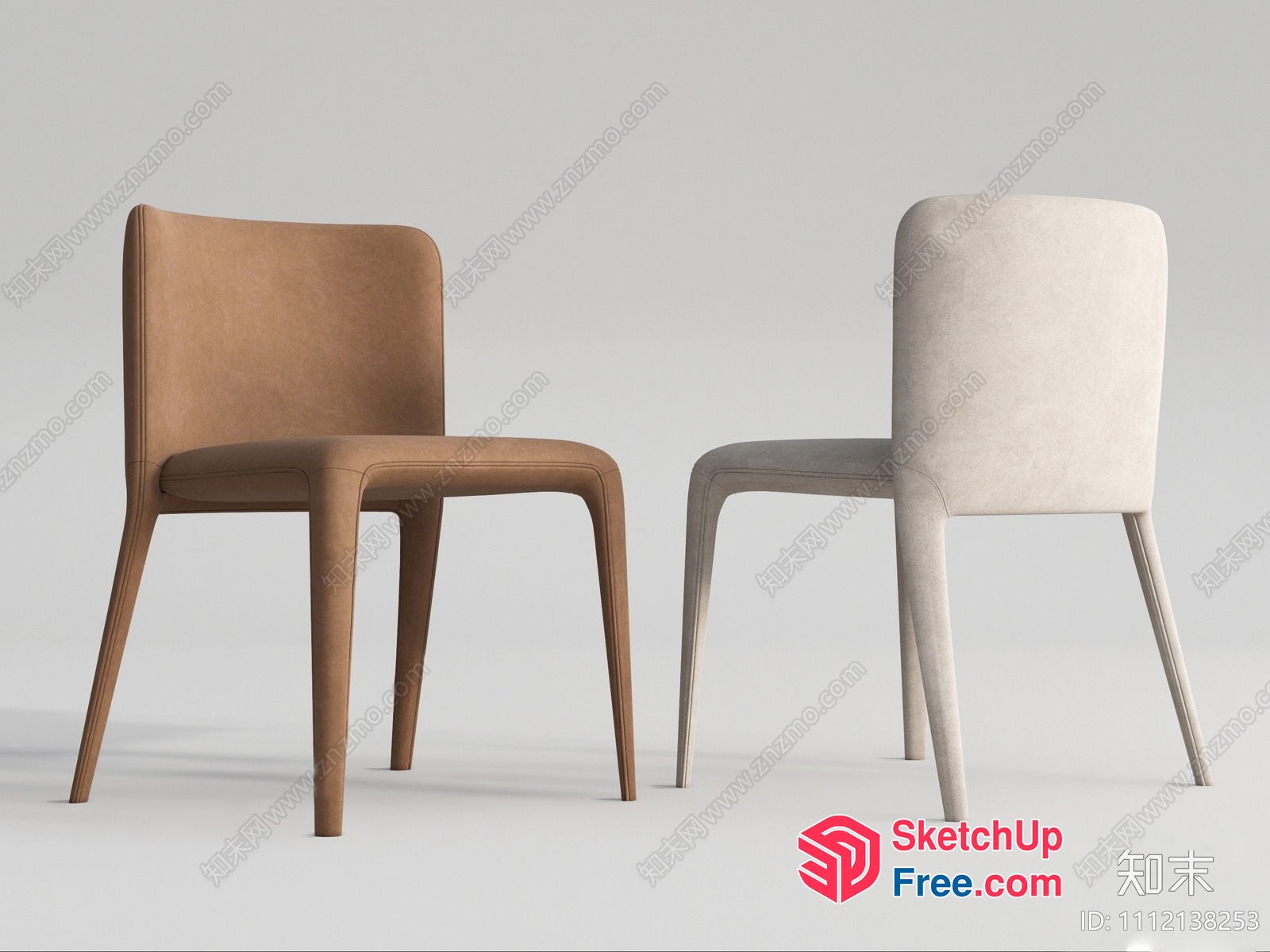 Elegant Modern Chairs 3D SketchUp File