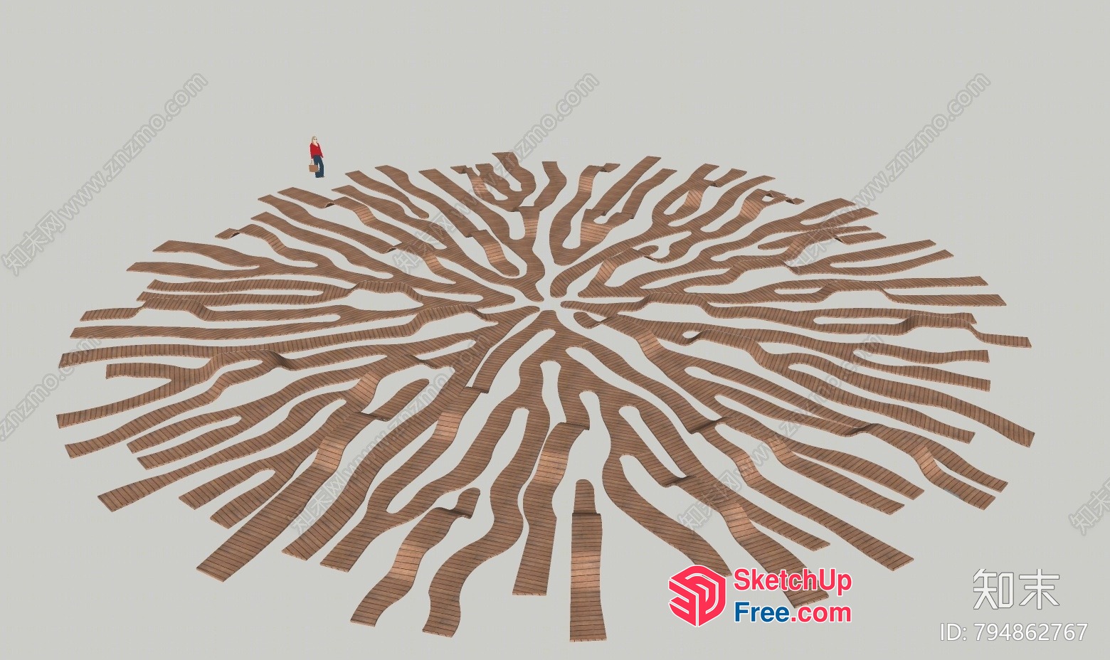 Intricate Wood Carved Design 3D SketchUp File
