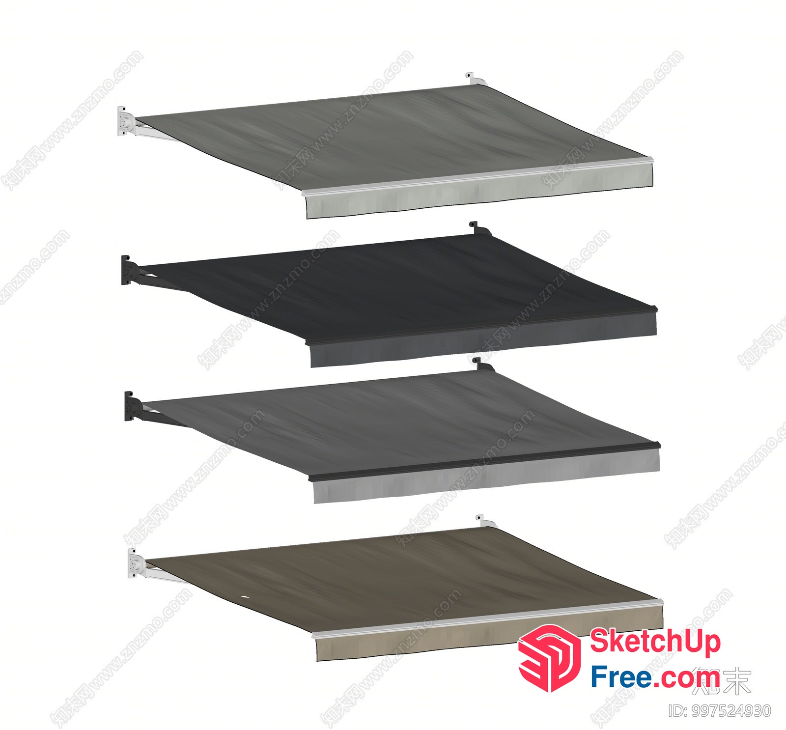 Metal And Wood Shelf Unit 3D SketchUp File