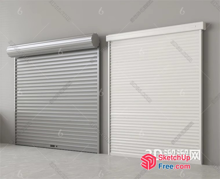 Garage Door And Window Blinds 3D SketchUp File