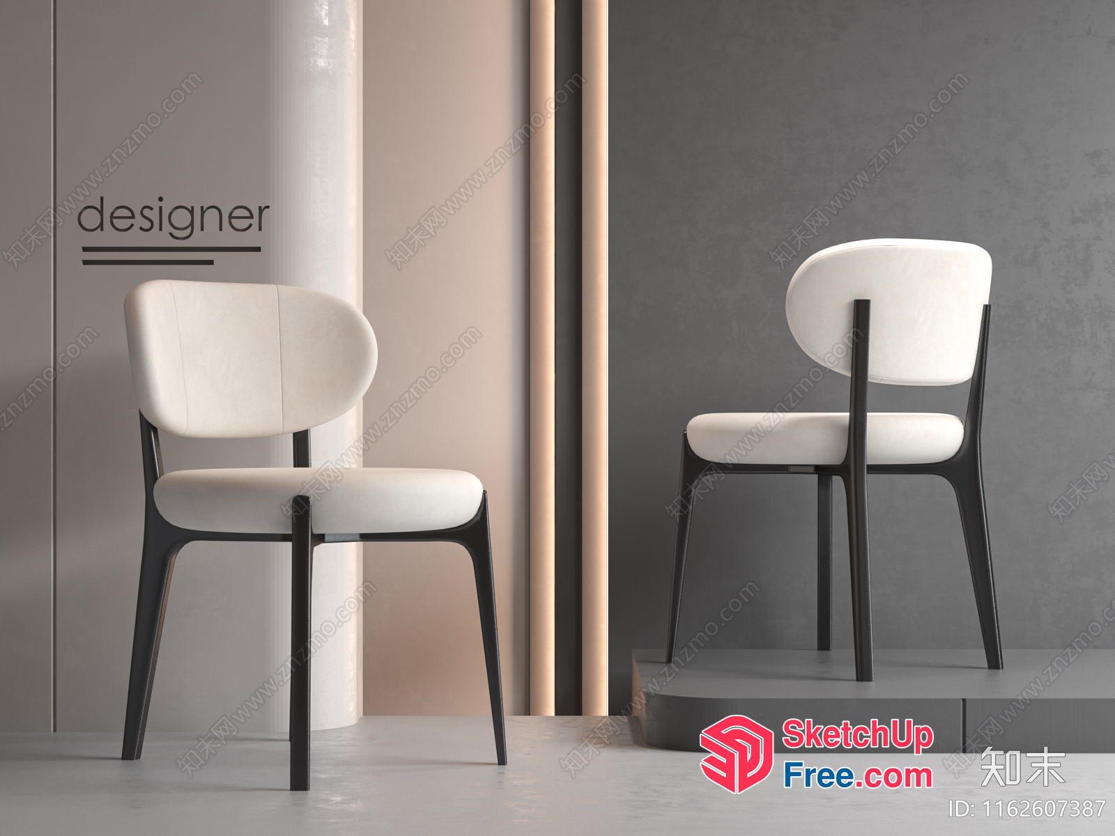 Modern Furniture Set For Dining And Living Spaces 3D SketchUp File