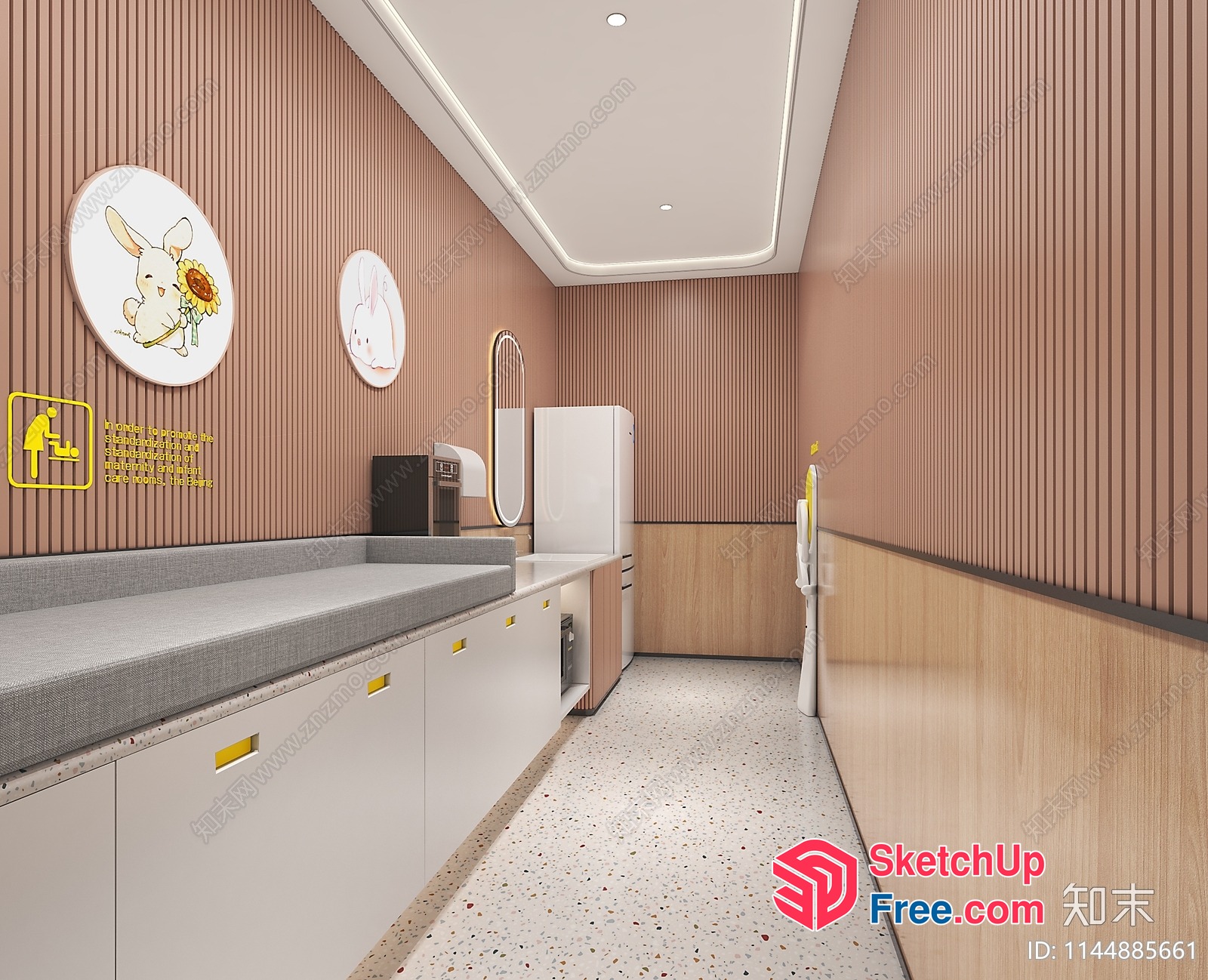 A Modern And Elegant Interior Design For A Bathroom 3D SketchUp File