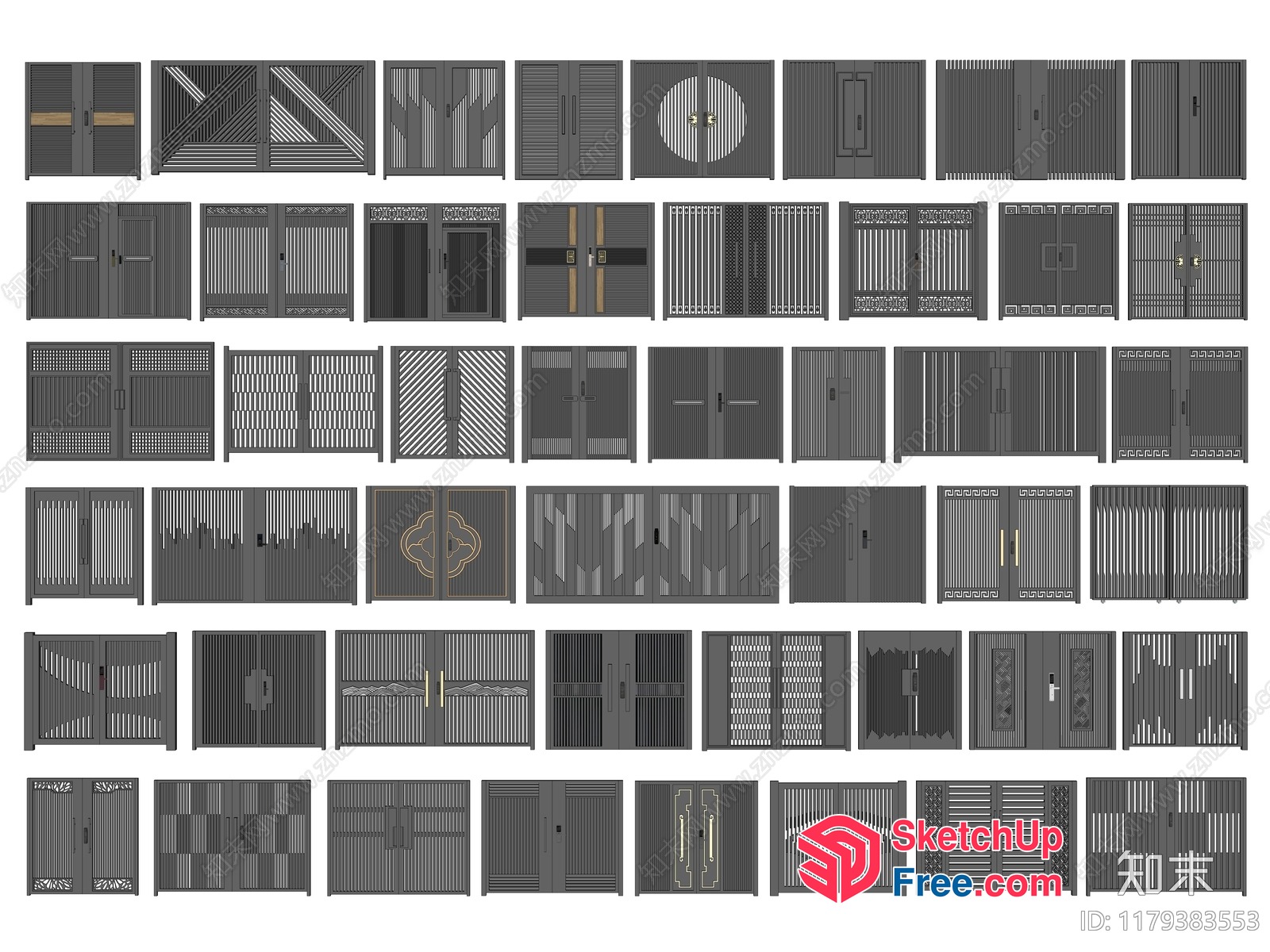 Various Door Styles And Designs 3D SketchUp File