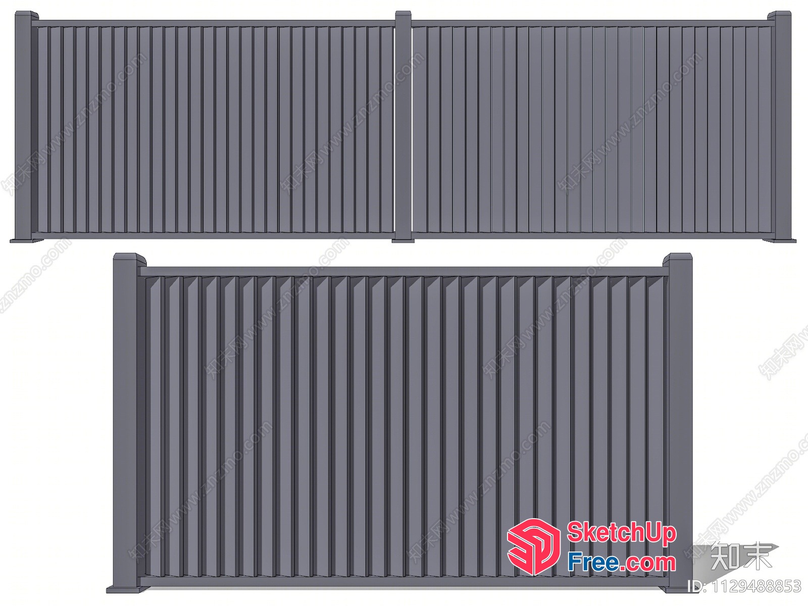 Slatted Wall Panels 3D SketchUp File