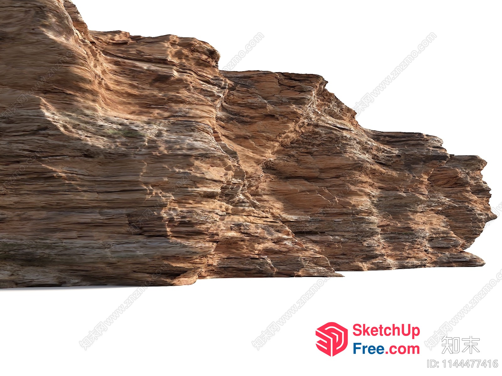 Weathered Rock Formation 3D SketchUp File