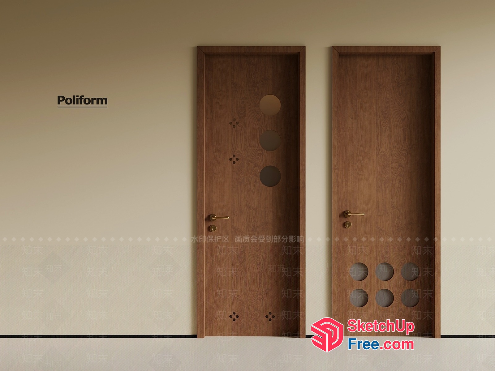 Poliform Doors 3D SketchUp File