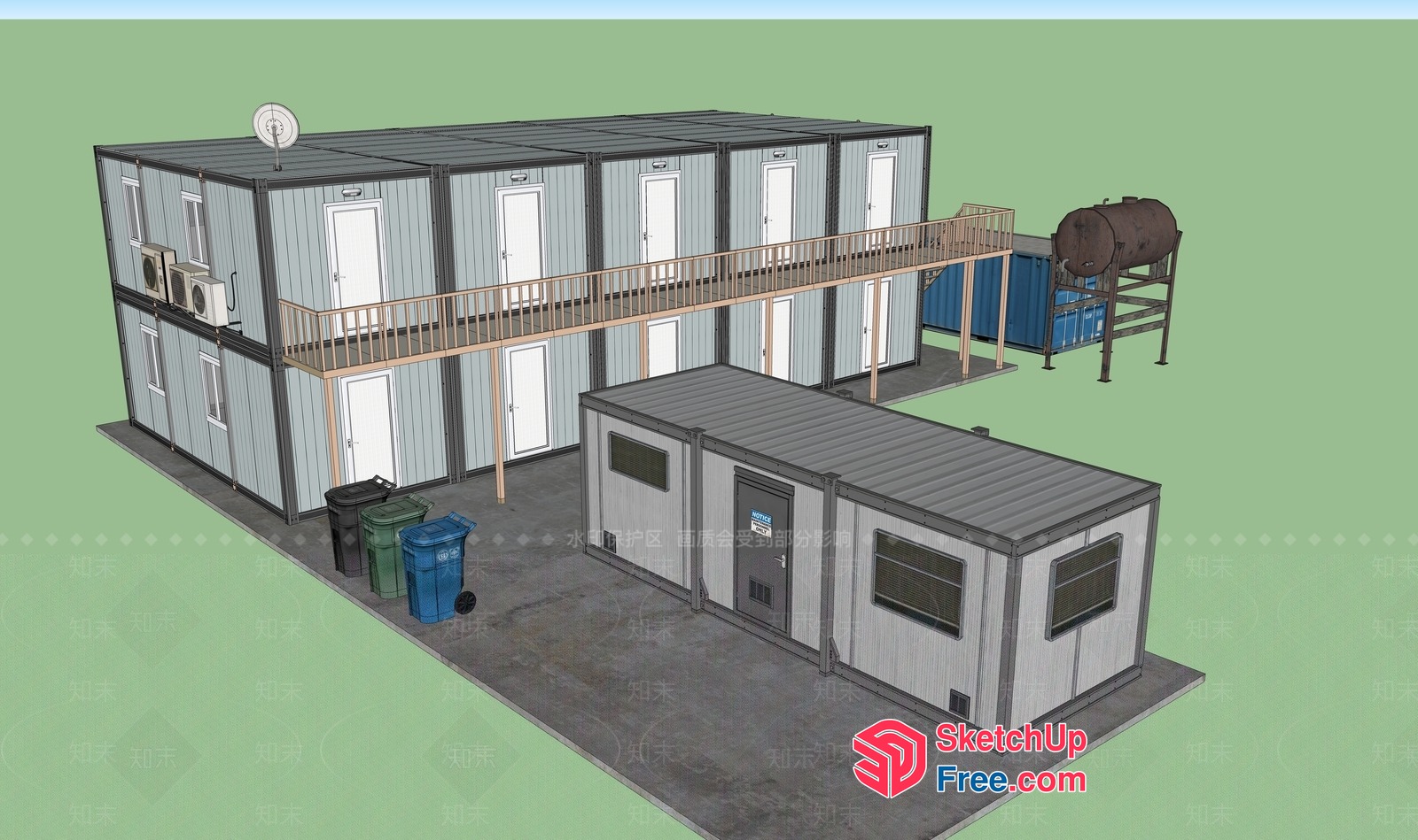 Modern Modular Container Home 3D SketchUp File