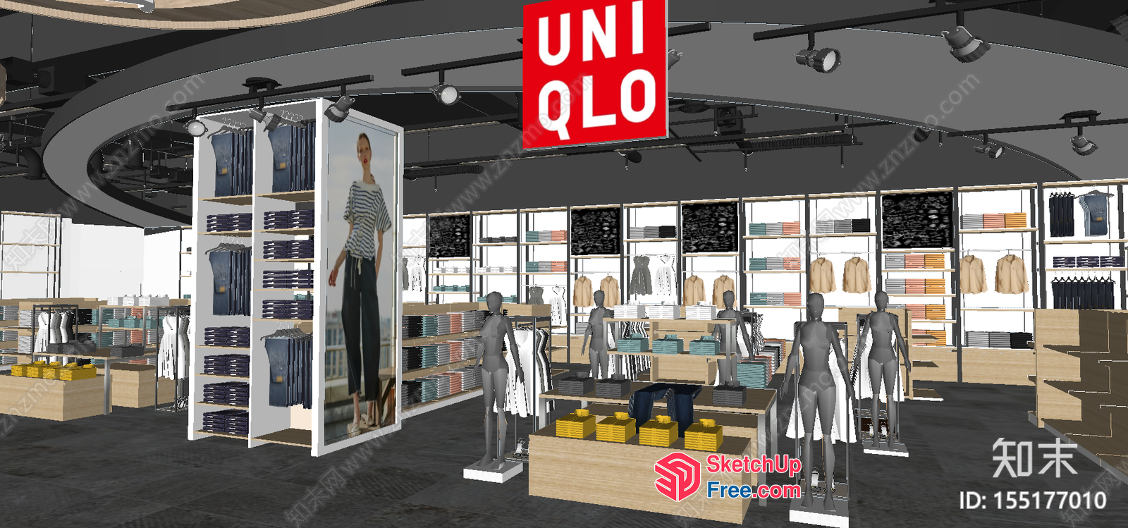 Uniqlo Store Interior 3D SketchUp File