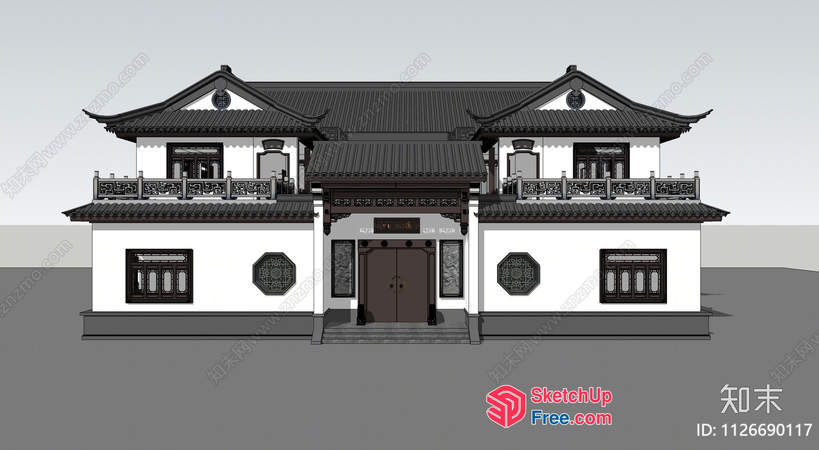 Traditional Chinese Architecture 3D SketchUp File