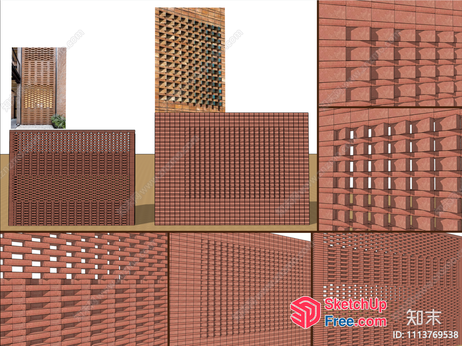 Brick Patterned Wall Paneling For Exterior Or Interior Decor 3D SketchUp File