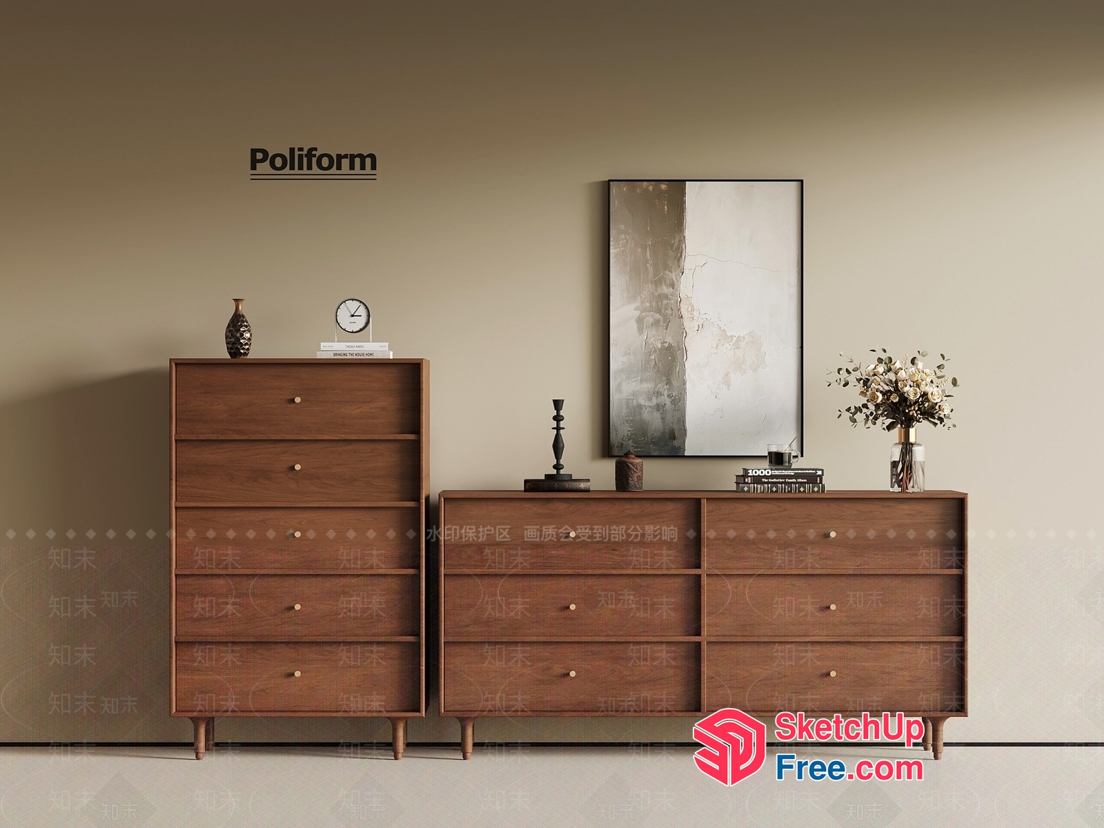Poliform Furniture Collection 3D SketchUp File