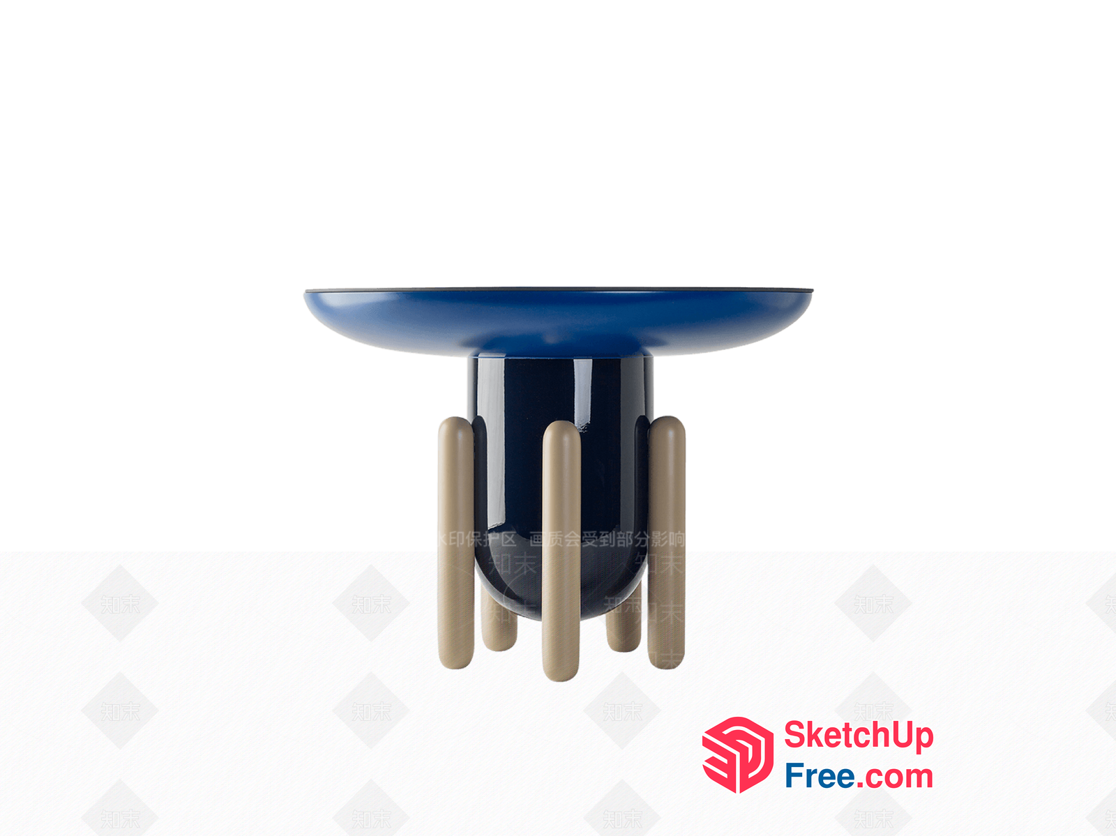 Simple Modern Design Furniture Stool 3D SketchUp File
