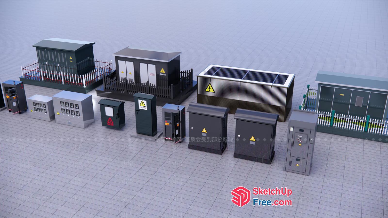 Electrical Equipment And Infrastructure 3D SketchUp File