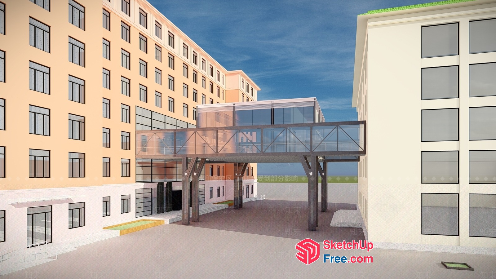 Modern Urban Architecture Exterior 3D SketchUp File