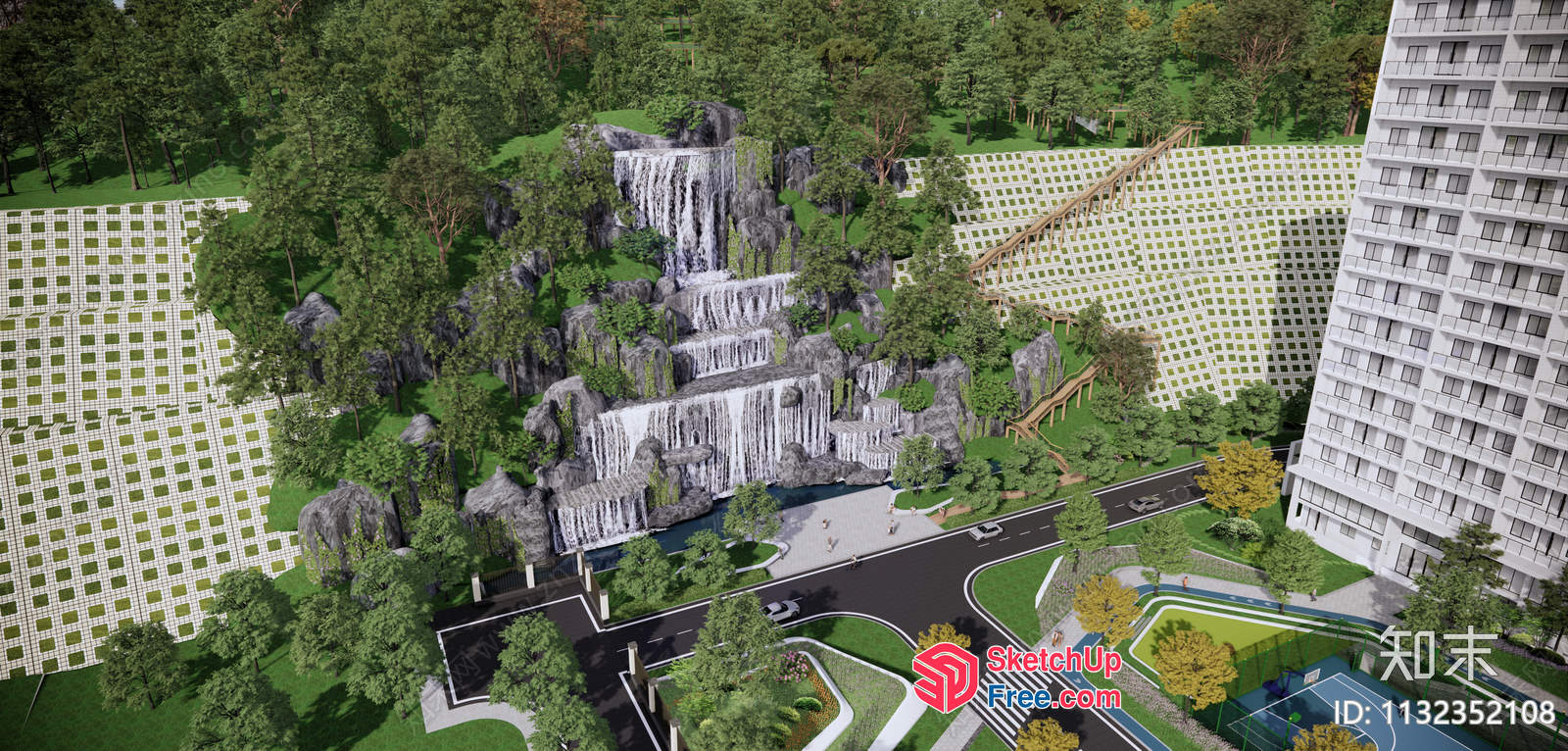 Luxurious Residential Complex With Modern Architecture And Natural Amenities 3D SketchUp File