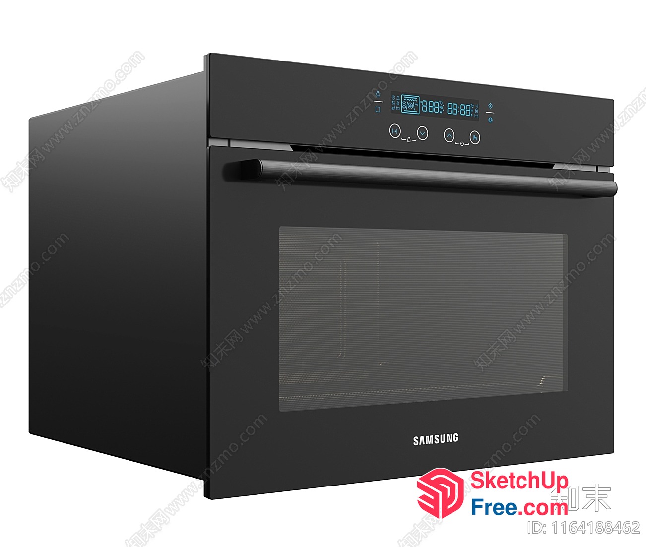 Samsung Oven With Digital Display And Window 3D SketchUp File