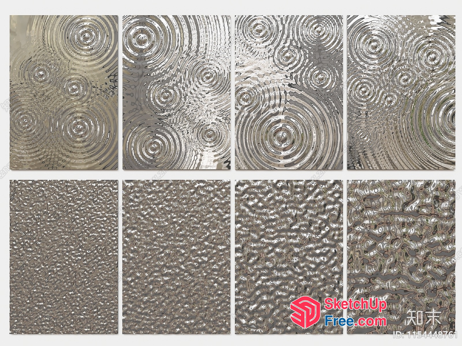 Textured Glass Panels 3D SketchUp File