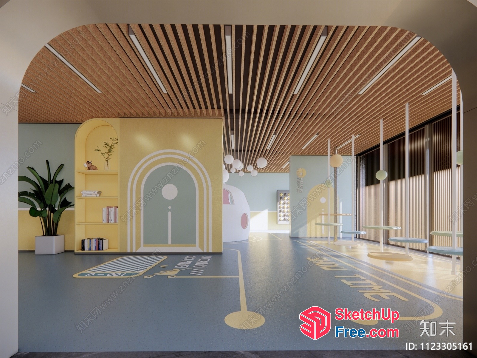 Modern Transportation-Inspired Interior Design 3D SketchUp File