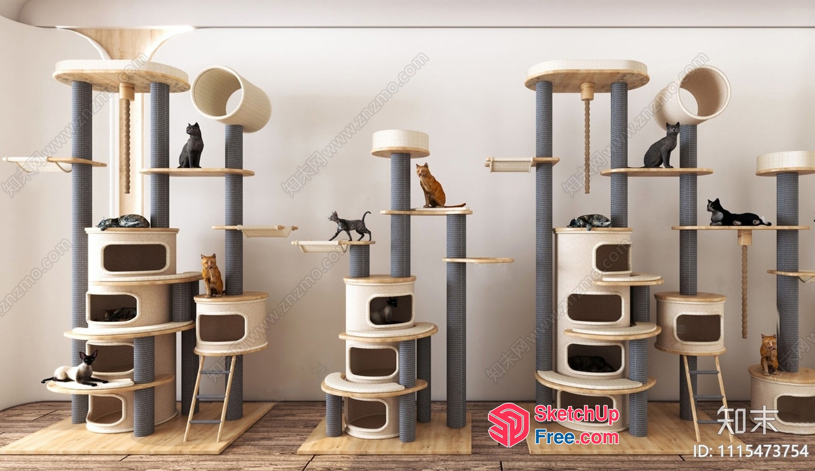 Cat Tree Furniture 3D SketchUp File