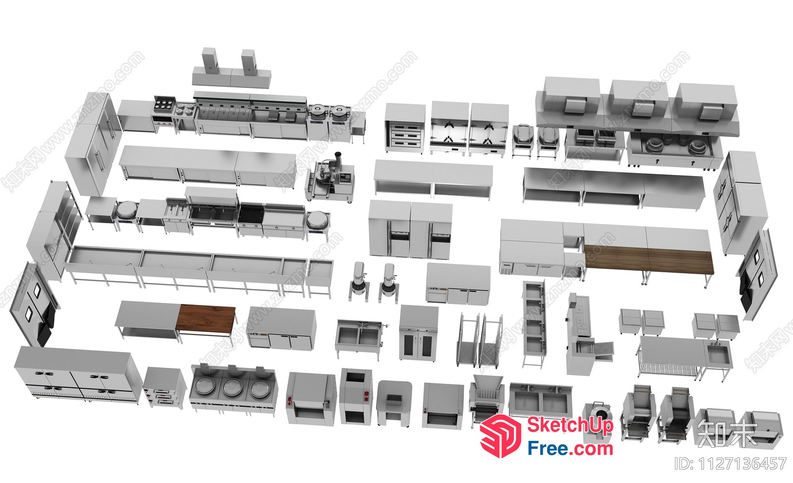 3D Kitchen Furniture Models 3D SketchUp File