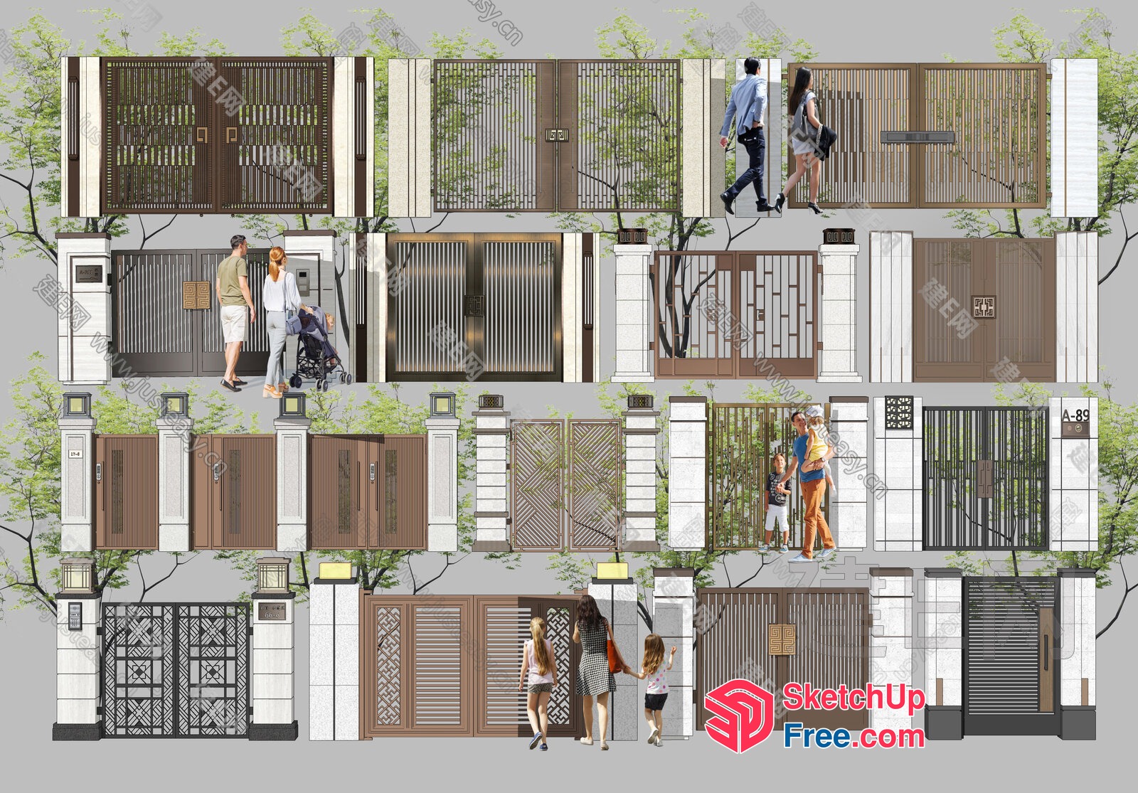 Exterior Gate Designs For Residential And Commercial Spaces 3D SketchUp File