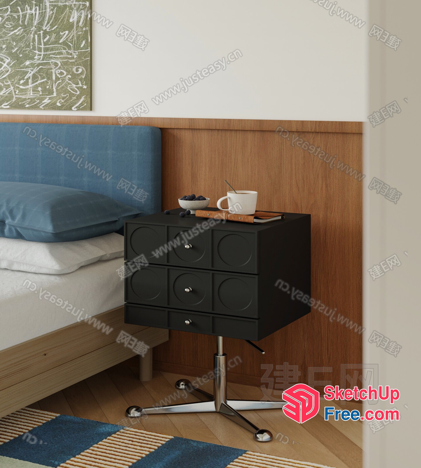 Bedroom Furniture And Decor 3D SketchUp File