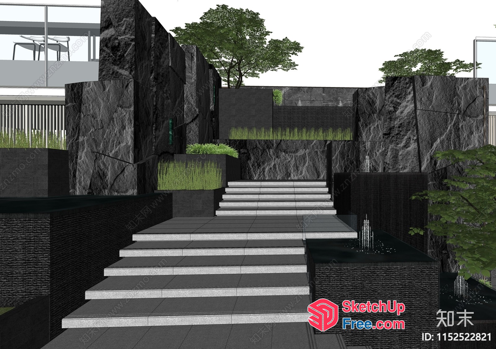 Stairway To Modern Luxury 3D SketchUp File