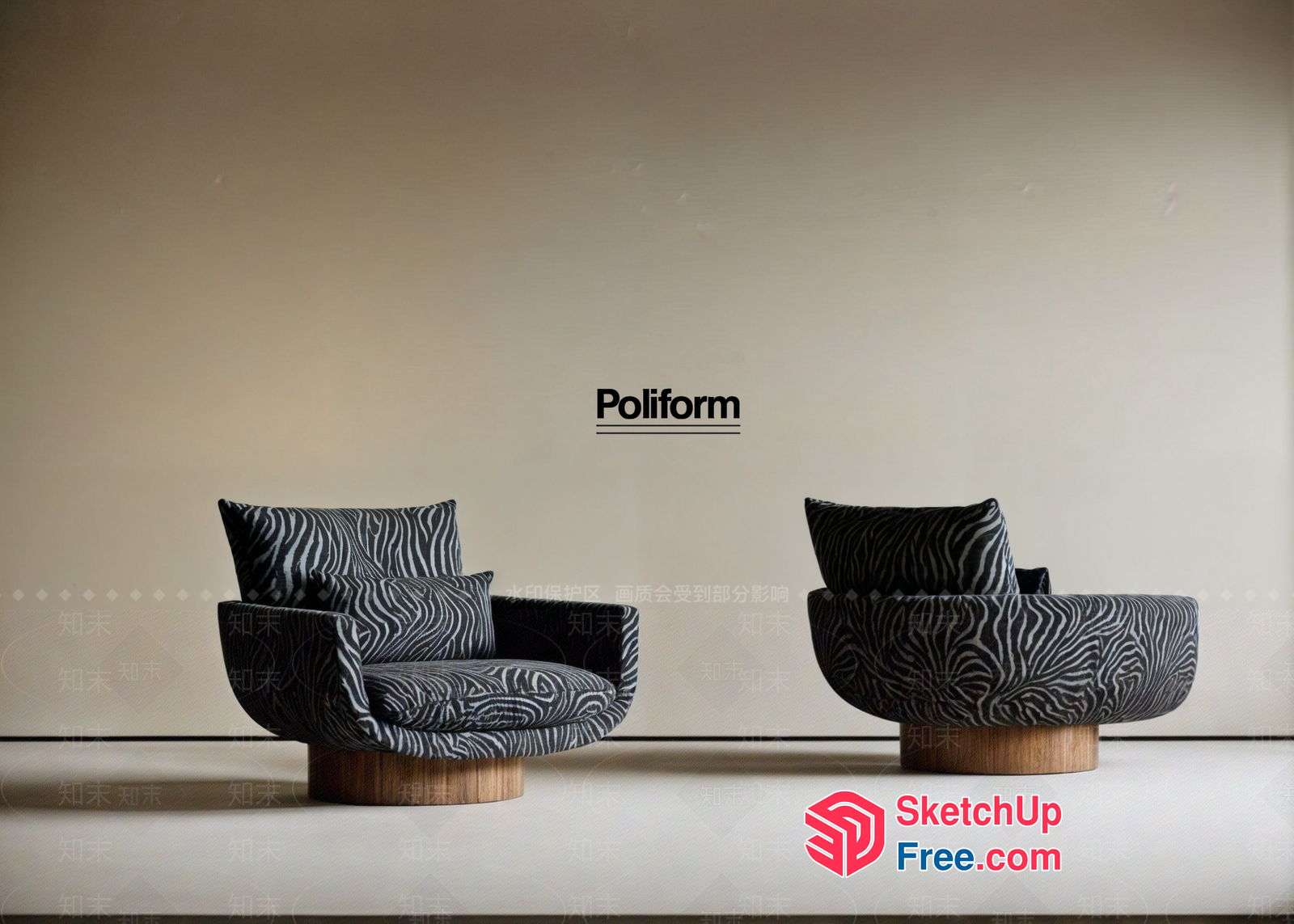 Poliform Furniture Collection 3D SketchUp File