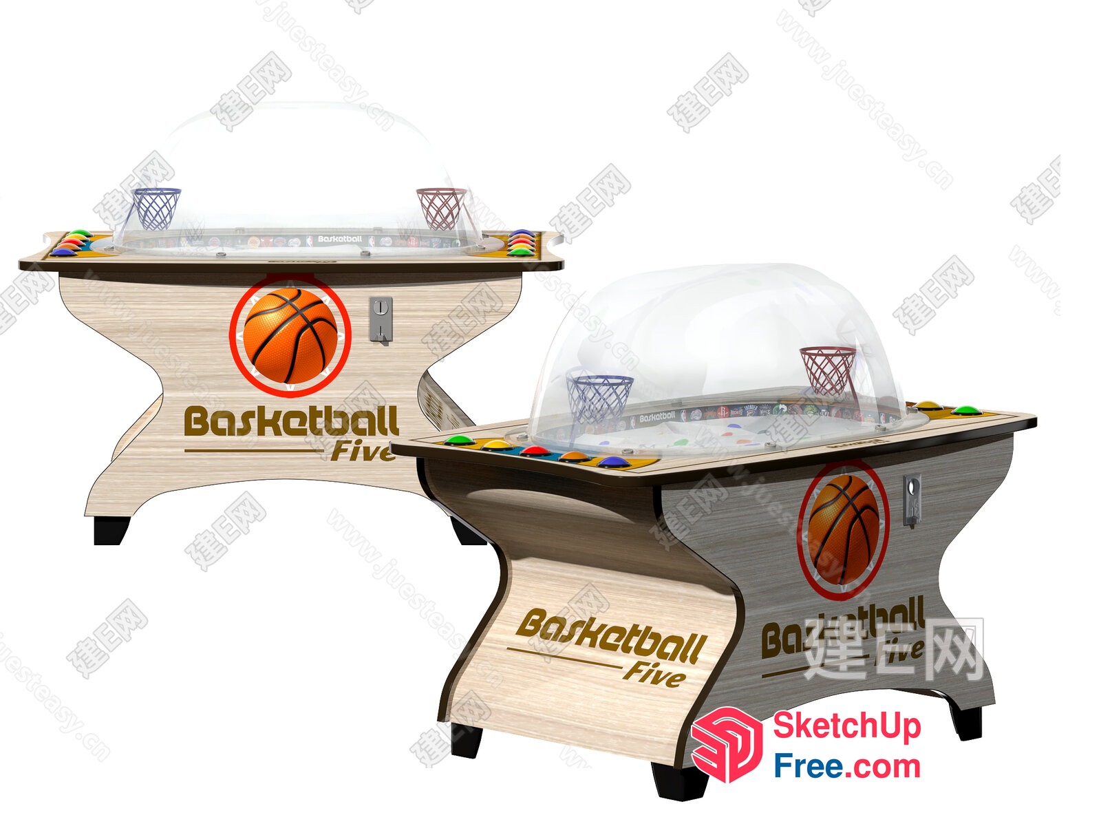 Basketball Arcade Game Machine 3D SketchUp File