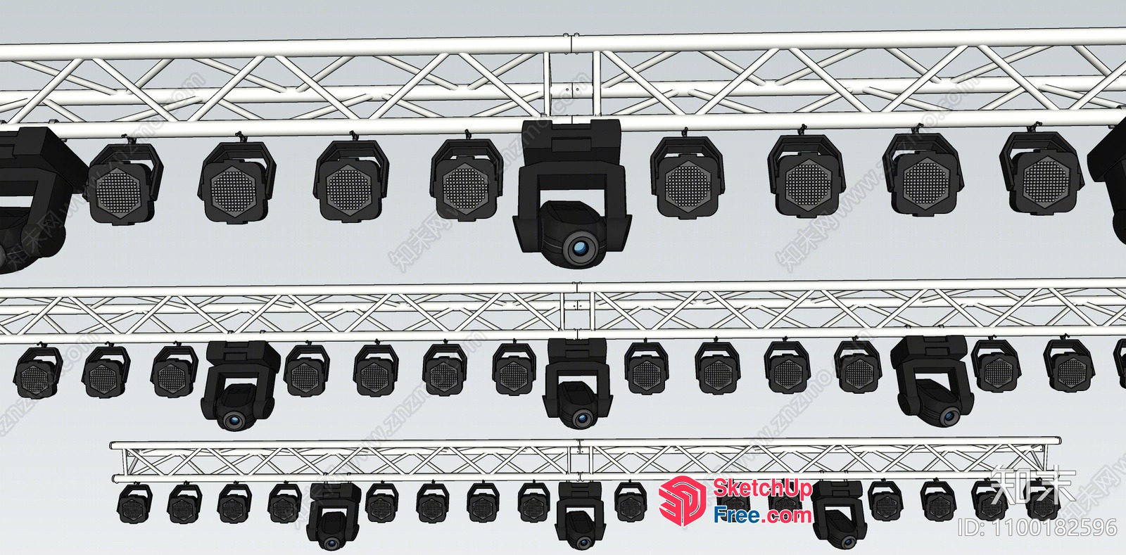 Stage Lighting System 3D SketchUp File