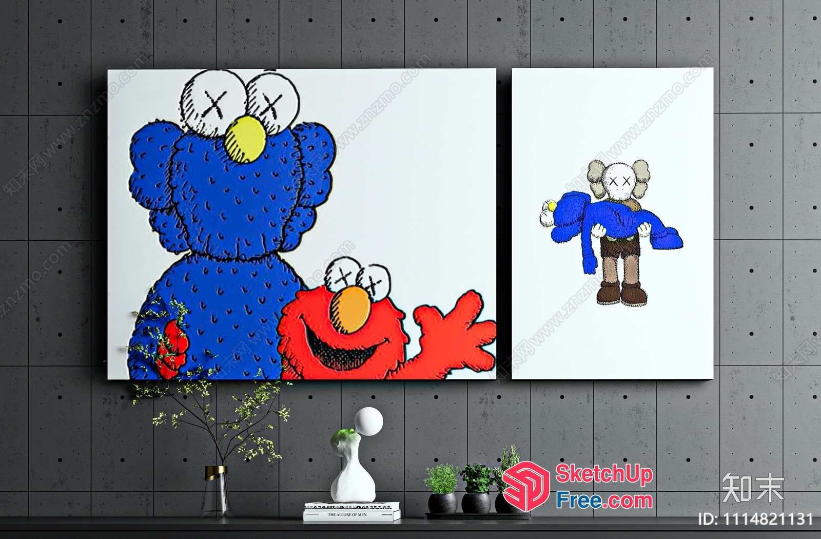 Characteristic And Modern Decorative Artwork 3D SketchUp File
