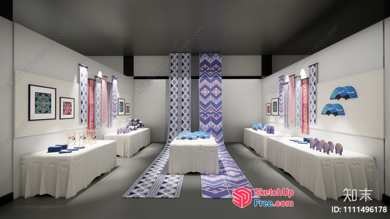 Interior Decorative Art Gallery 3D SketchUp File