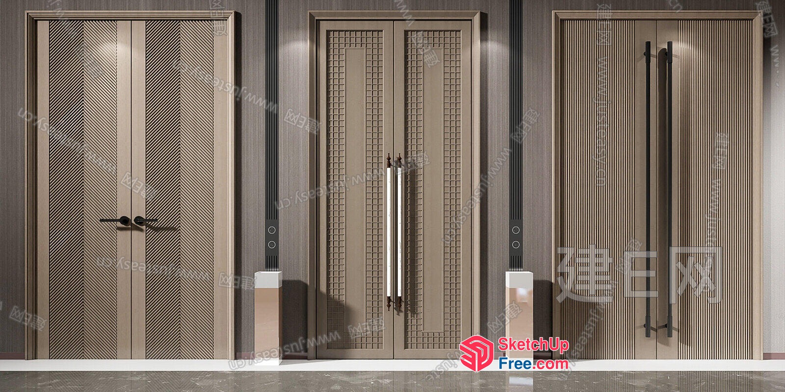 Elevators And Stairs 3D SketchUp File