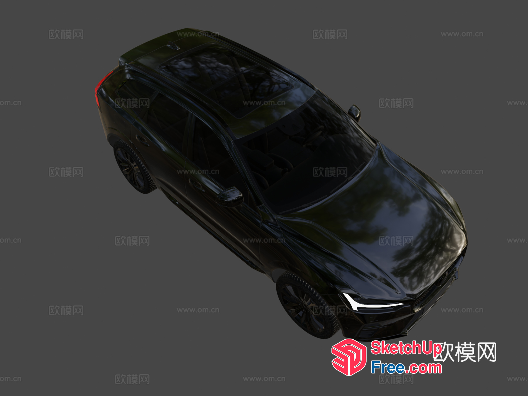 Car From Above 3D SketchUp File