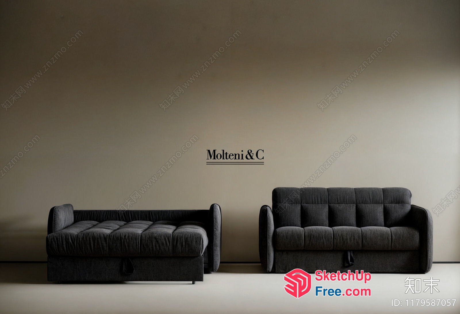 Elegant Modern Furniture Set 3D SketchUp File