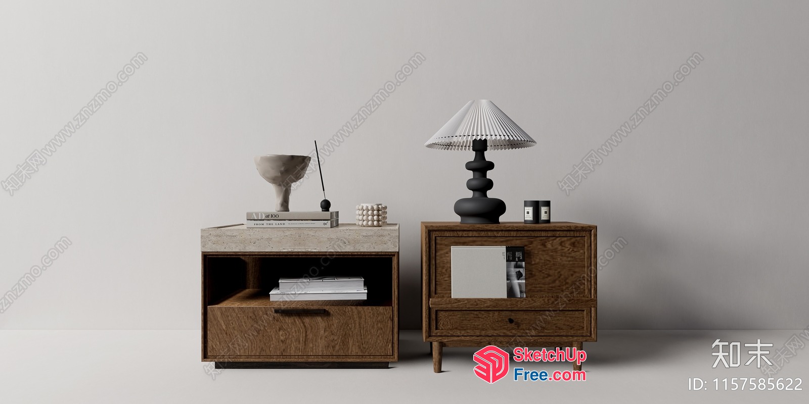 Modern Minimalist Furniture Collection In Neutral Tones 3D SketchUp File