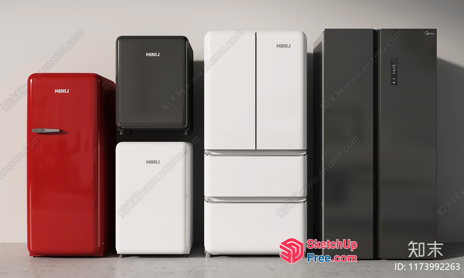 Elegant Modern Kitchen Appliances 3D SketchUp File
