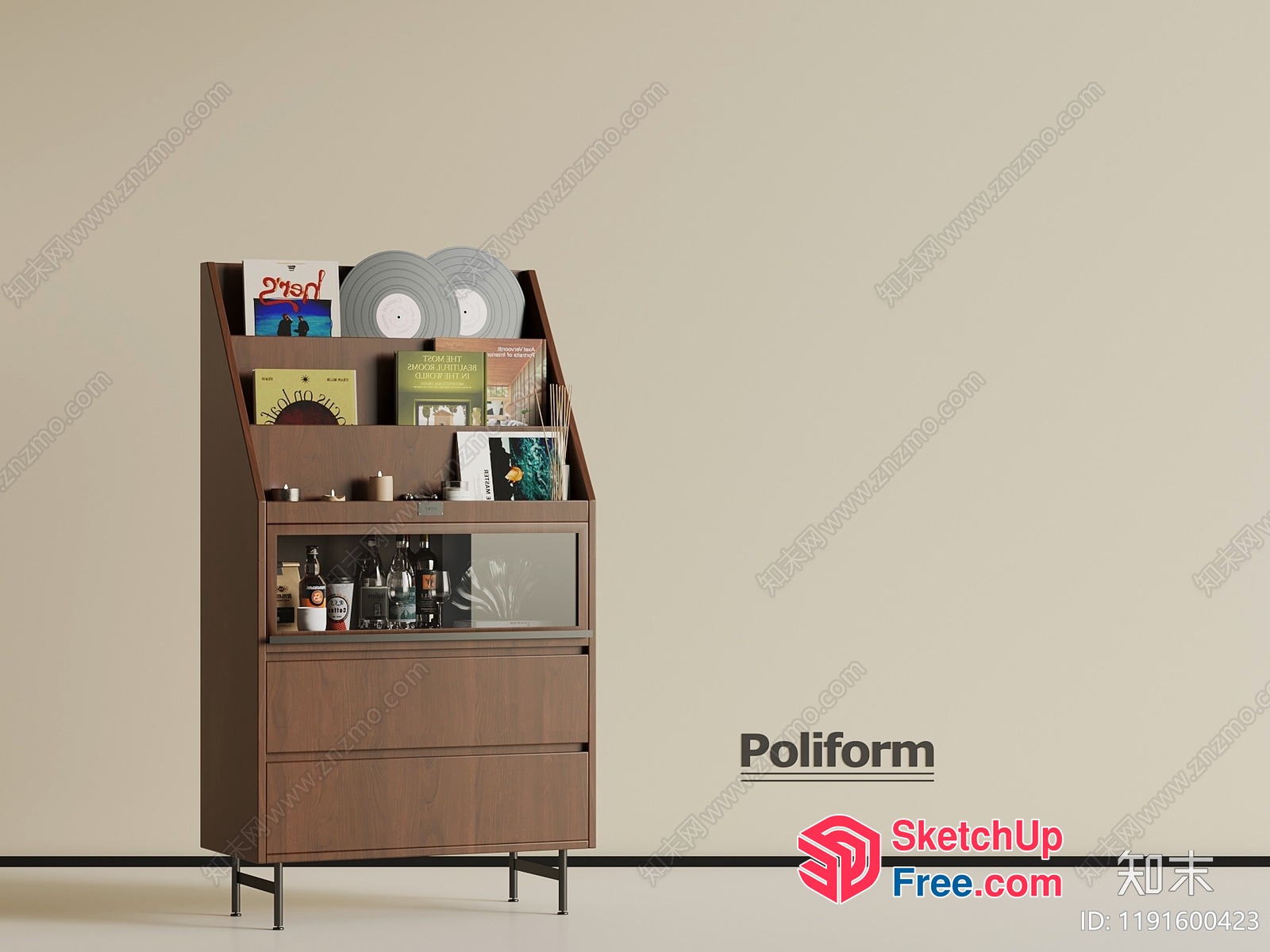 Poliform Furniture Display 3D SketchUp File