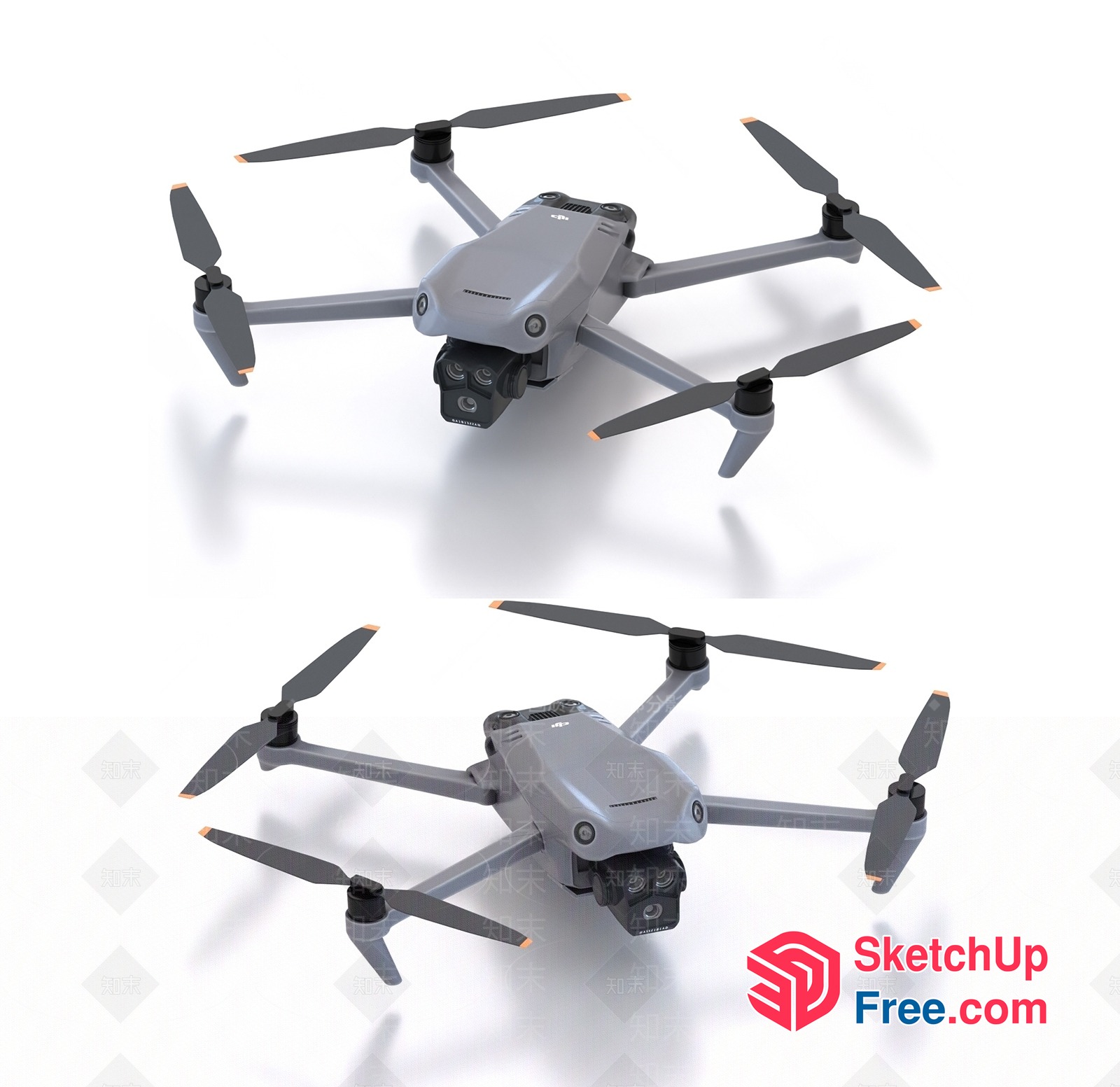 3D Model Of A Drone In Flight 3D SketchUp File