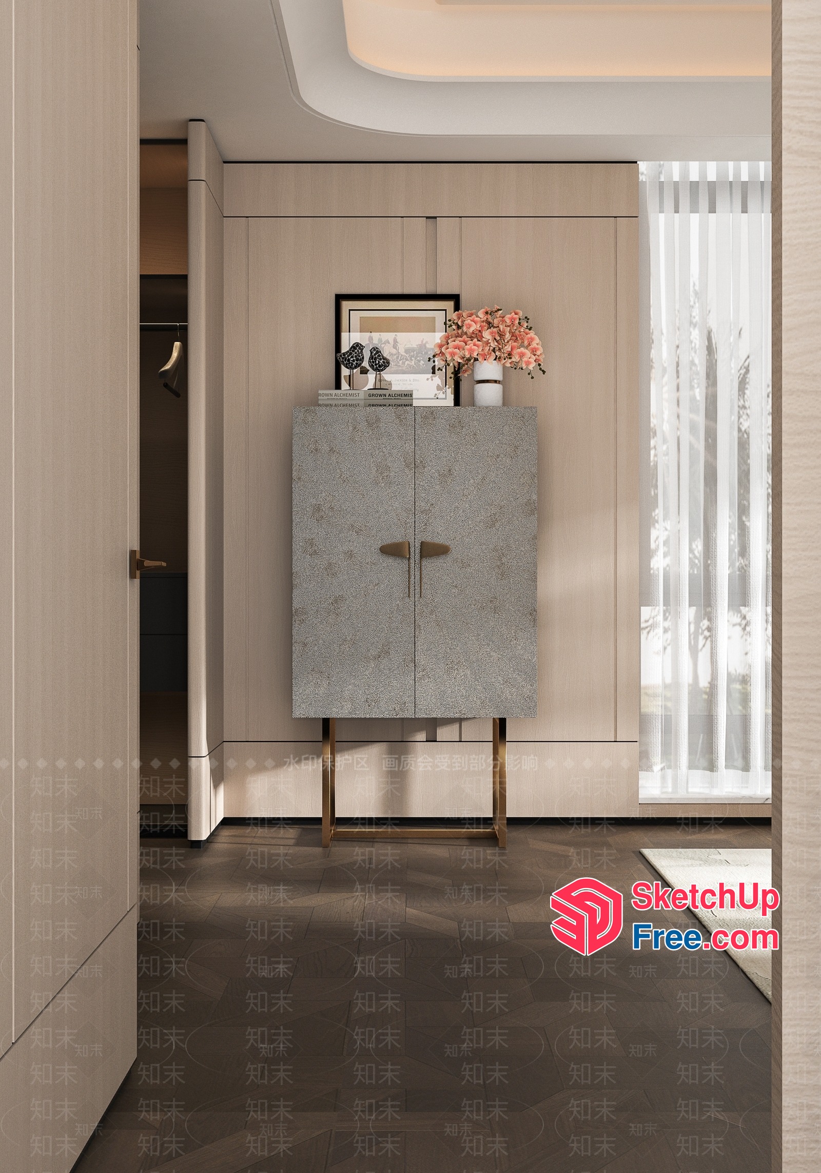 Elegant Modern Minimalist Style Interior Design 3D SketchUp File