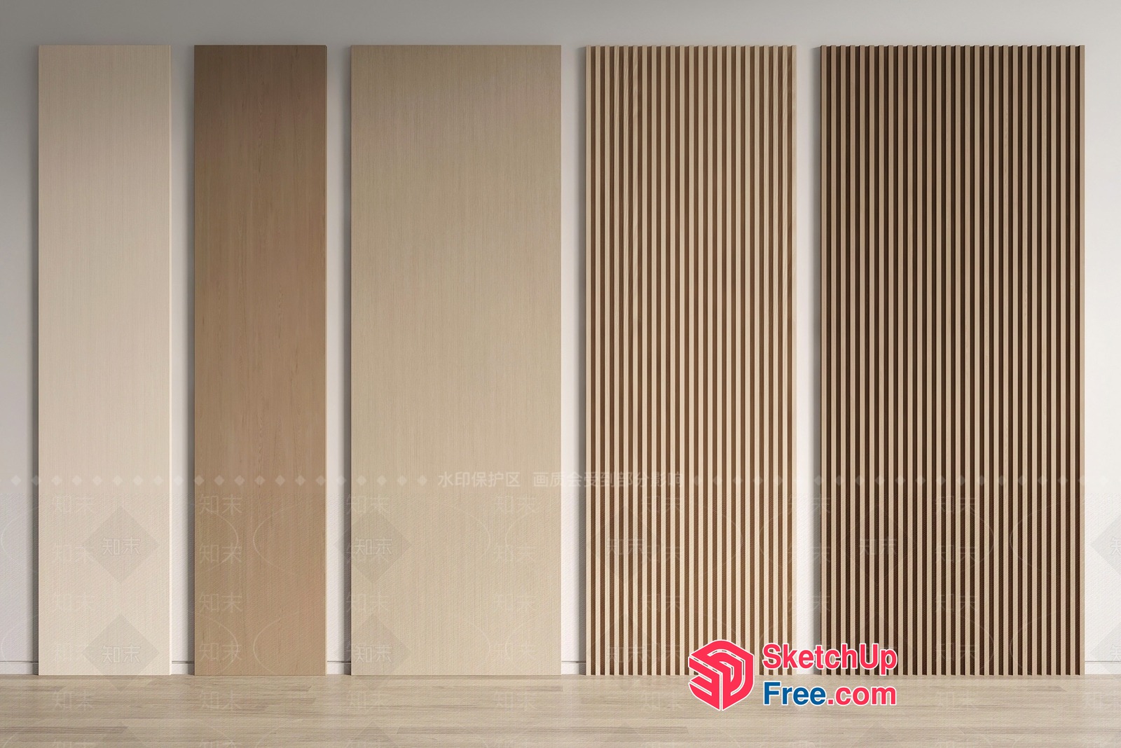 Modern Minimalist Partition Screen Designs 3D SketchUp File