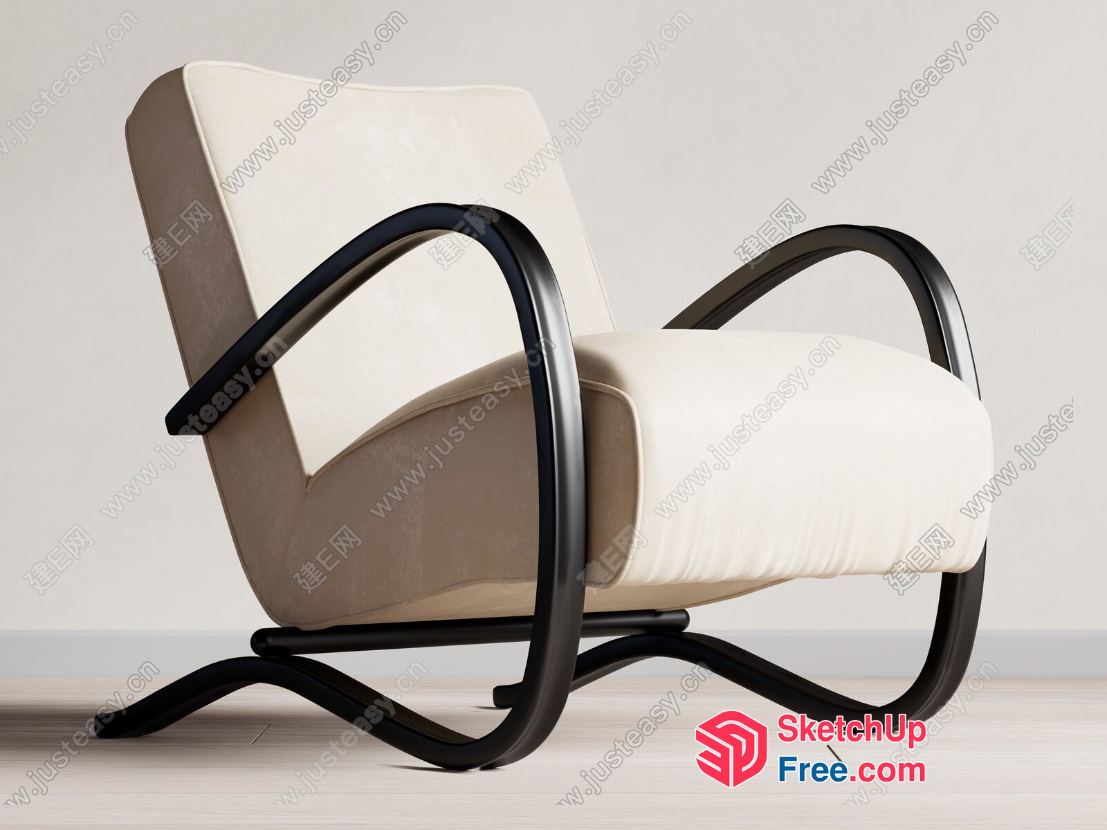 Modern Minimalist Armchair Design 3D SketchUp File