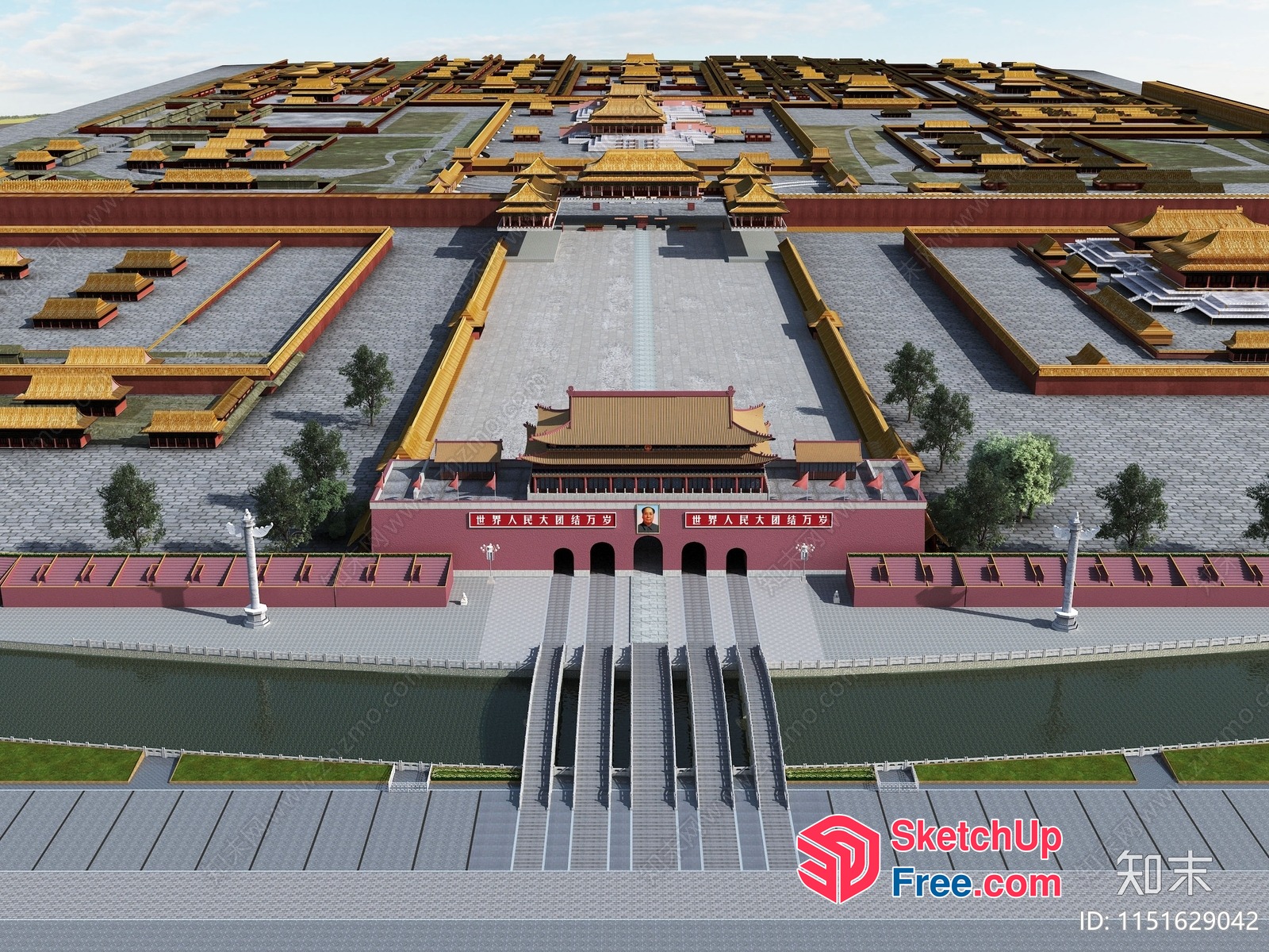 Ancient Chinese Imperial Palace 3D SketchUp File