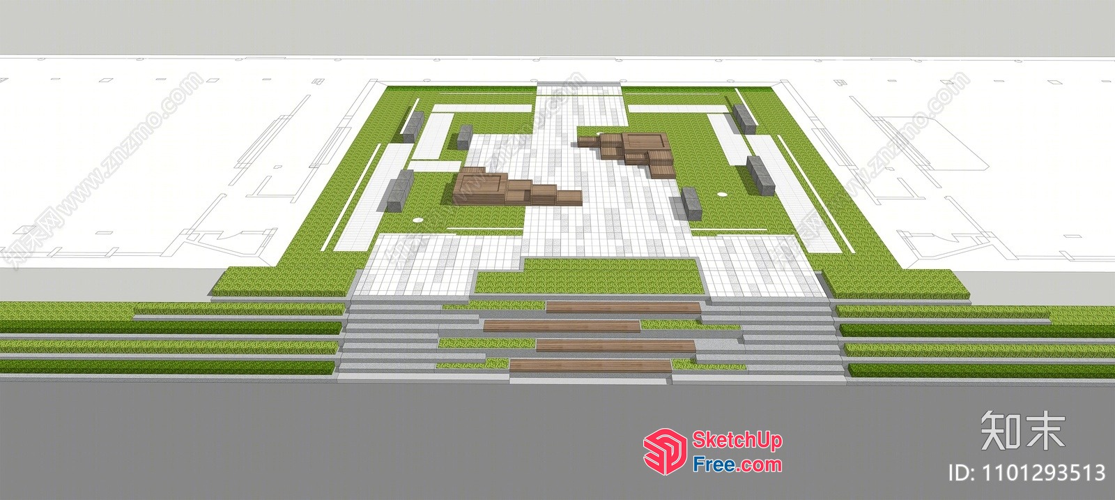 Modern Japanese-Style Villa Exterior Design 3D SketchUp File