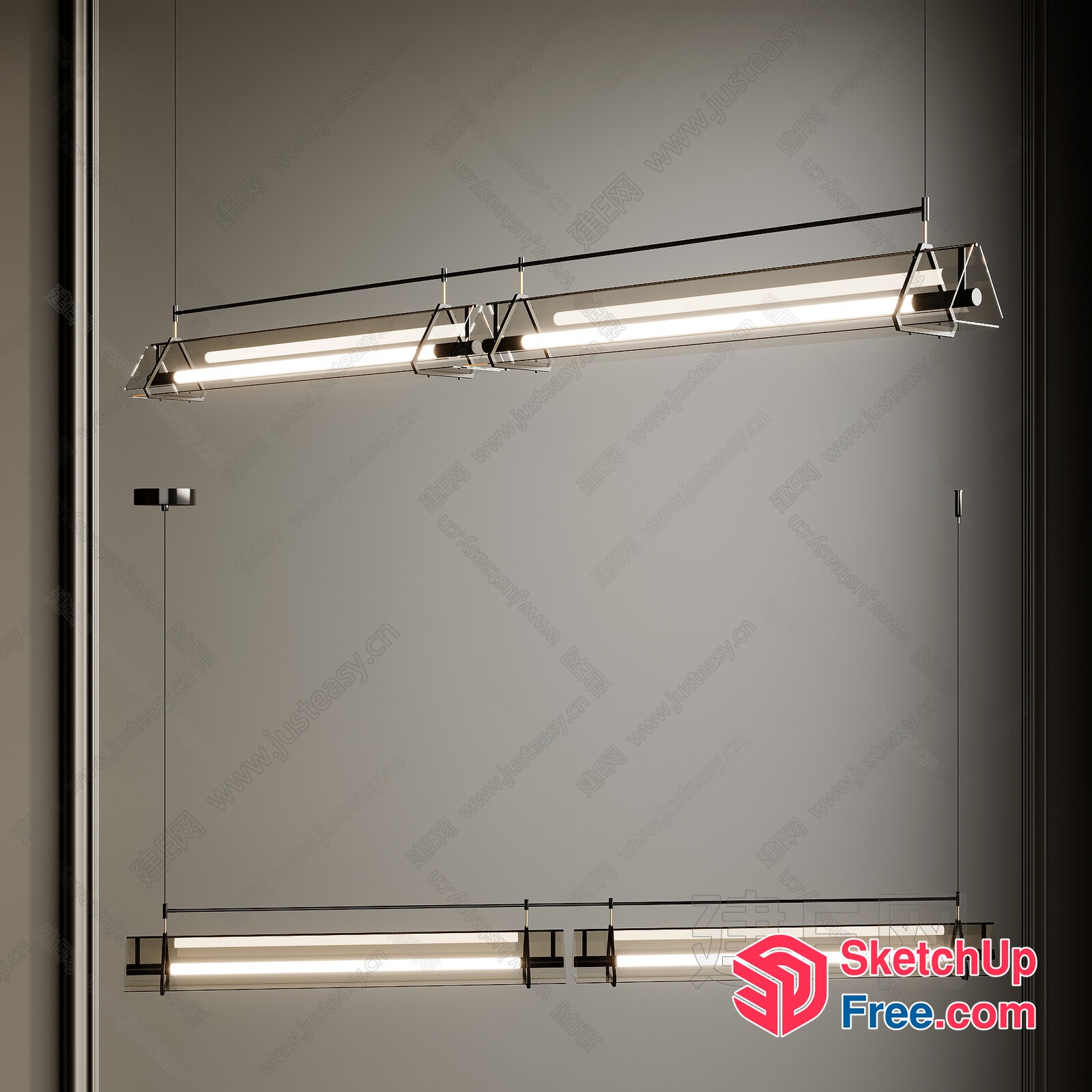 Modern Minimalist Lighting Fixtures 3D SketchUp File