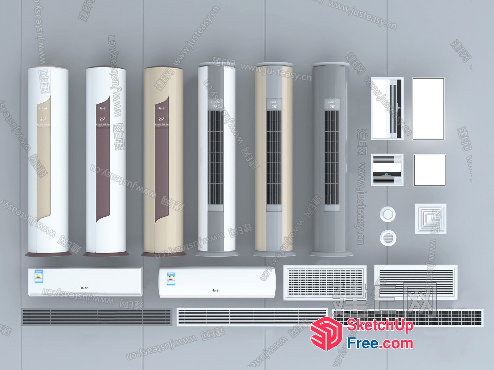 Haier Air Conditioning Units 3D SketchUp File